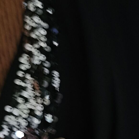 INC International Concept Black Sequin-Embellished Women's Top - Picture 3 of 5